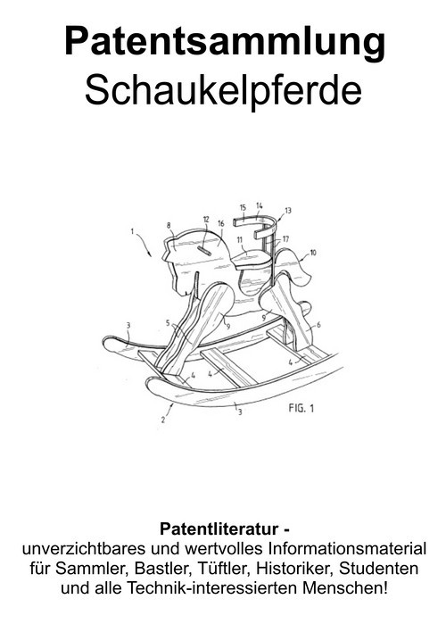 Product picture Schaukelpferde Technik nostalgisch modern Zeichnungen Patent